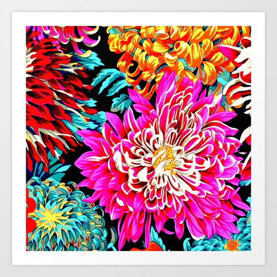 Chrysanthemums Art Print