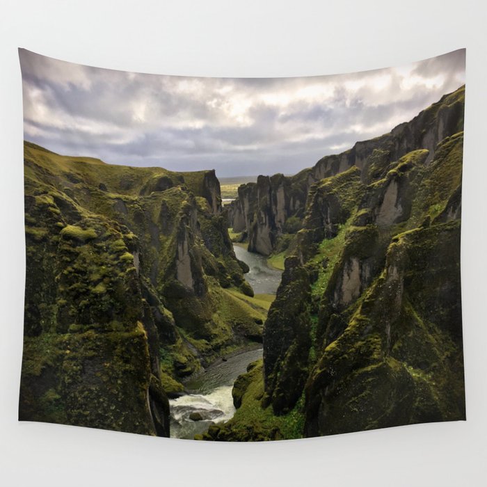 Iceland Canyon Wall Tapestry