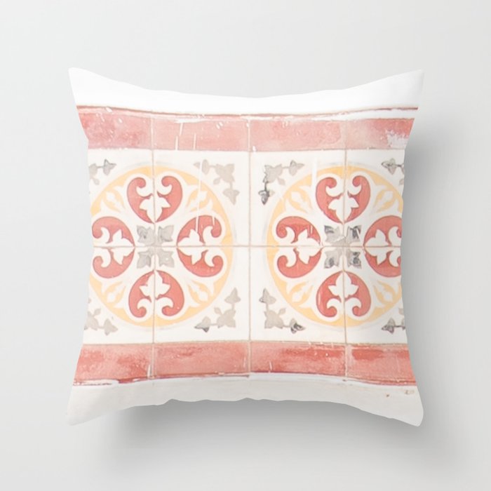 Zellige Tiles of Morocco Throw Pillow