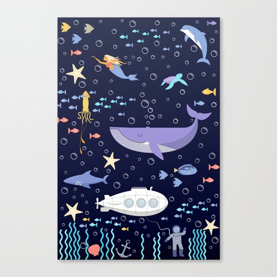 Under the sea Canvas Print
