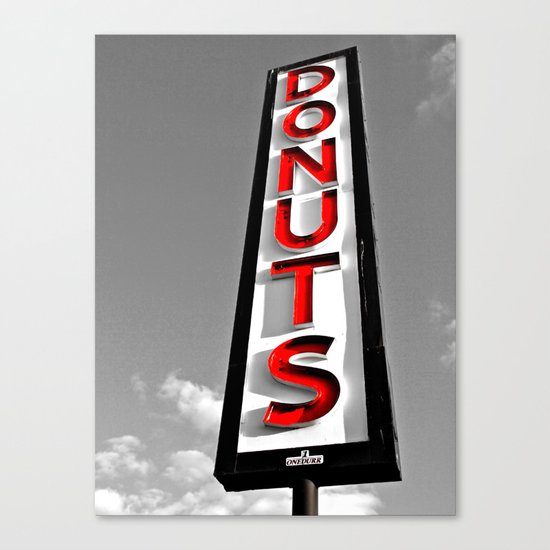 Donuts above all Canvas Print