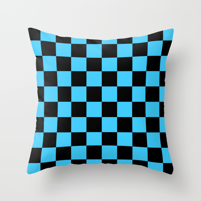 cool blue pillow