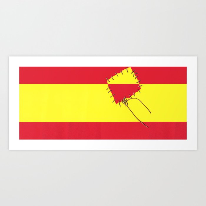 Spanish flag - Variation 1 Art Print
