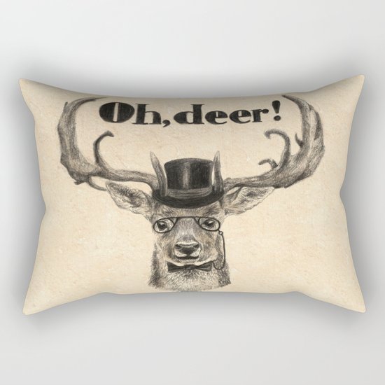 Oh, deer me! Rectangular Pillow