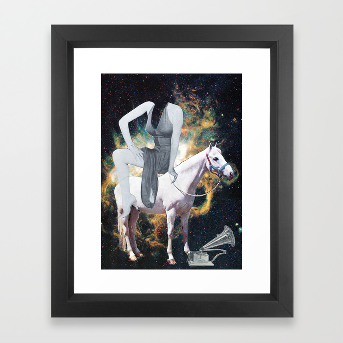 Ride The White Horse Framed Art Print By Emmasutherland Society6