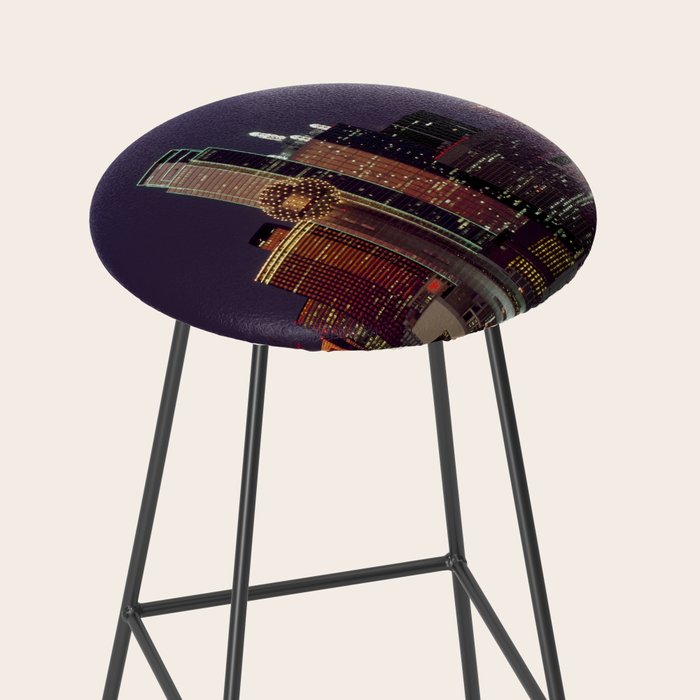 Dallas Texas Skyline Bar Stool by passport | Society6
