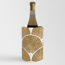 Golden Art Deco fans Wine Chiller