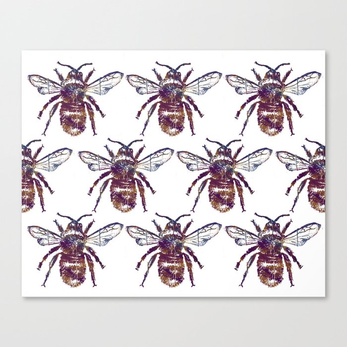 Bees Canvas Print by stahlcommaliz