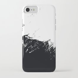 BLACK & WHITE GRUNGE iPhone Case