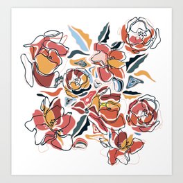 flower fragments Art Print