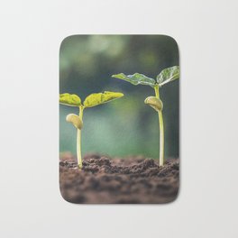The life Bath Mat | Wallart, Sprouts, Agriculture, Sowing, Plants, Growth, Leaves, Bud, Plant, Artprints 