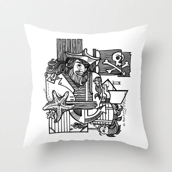 Pirate Throw Pillow