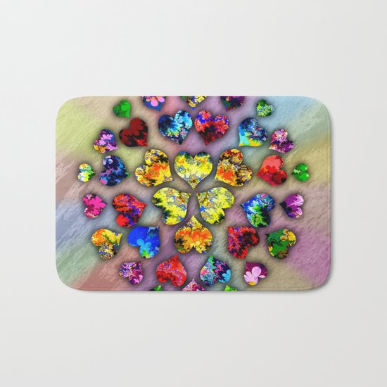 heart beat II Bath Mat
