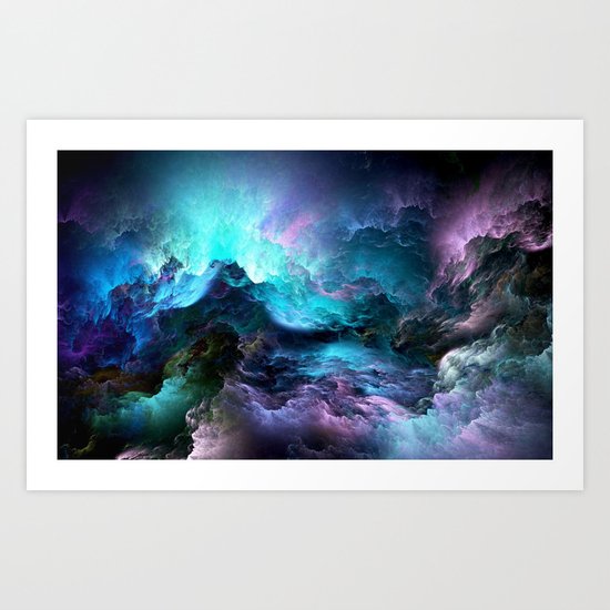 colorful clouds Art Print