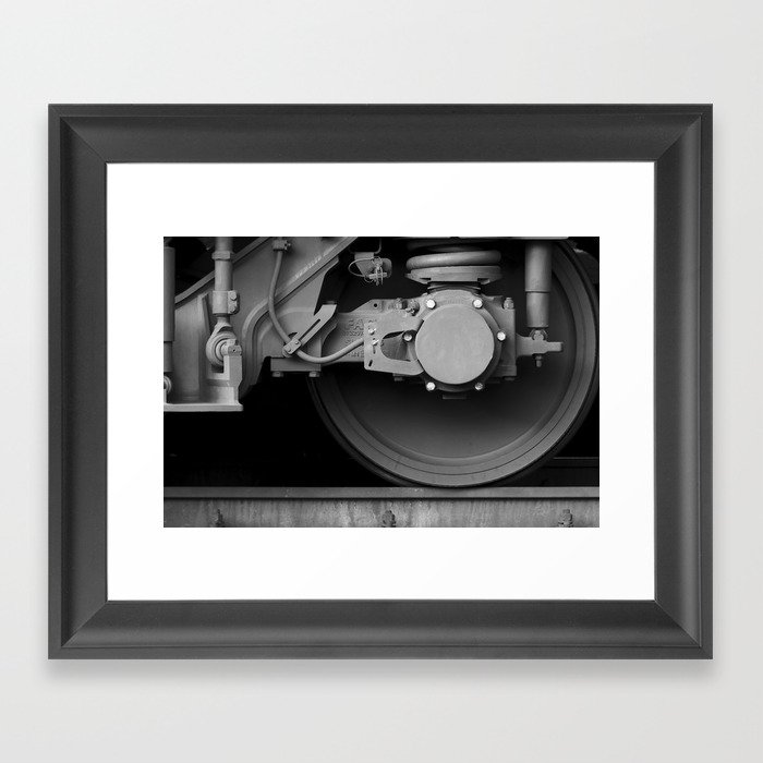 Train Wheel Framed Art Print
