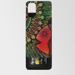 We Could All Use a Little Bit of Meditation (black-red-green) Android Card Case