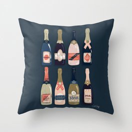 French Champagne Collection – Teal Throw Pillow