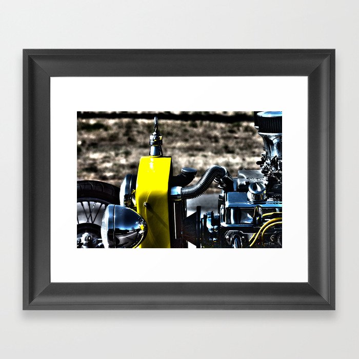 HDR Bucket Roadster Engine Framed Art Print