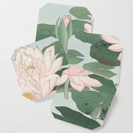 Water Lily Japanese print Coaster