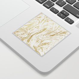 Gold Swirls Sticker