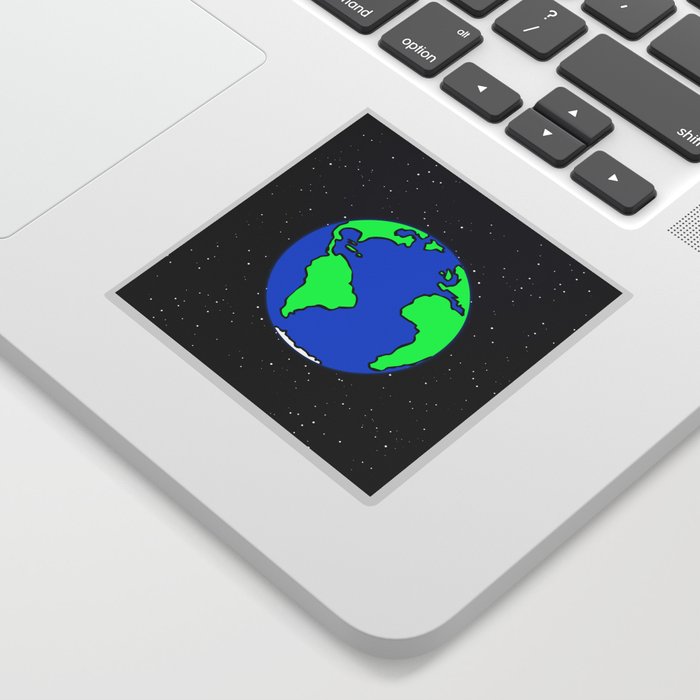 Earth and space Sticker