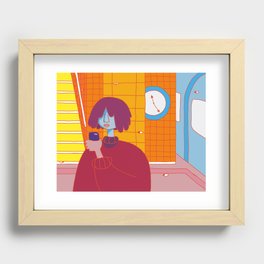 Subway Eyes - Digital Recessed Framed Print