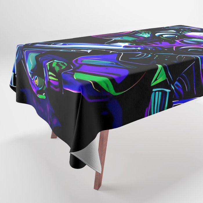 Cyberpunk Cyborg Tablecloth