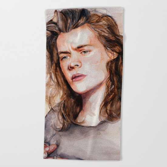 Harry watercolors III Beach Towel