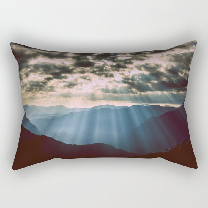 mountainS Dark Sunset Rectangular Pillow