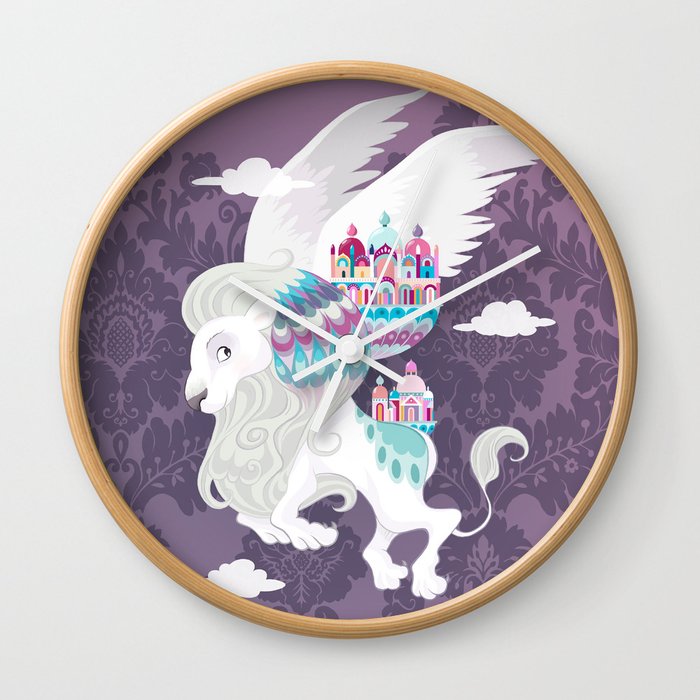 Flying Lion of Venice Wall Clock