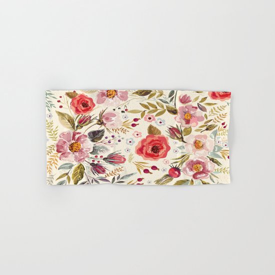 Floral Theme Hand & Bath Towel