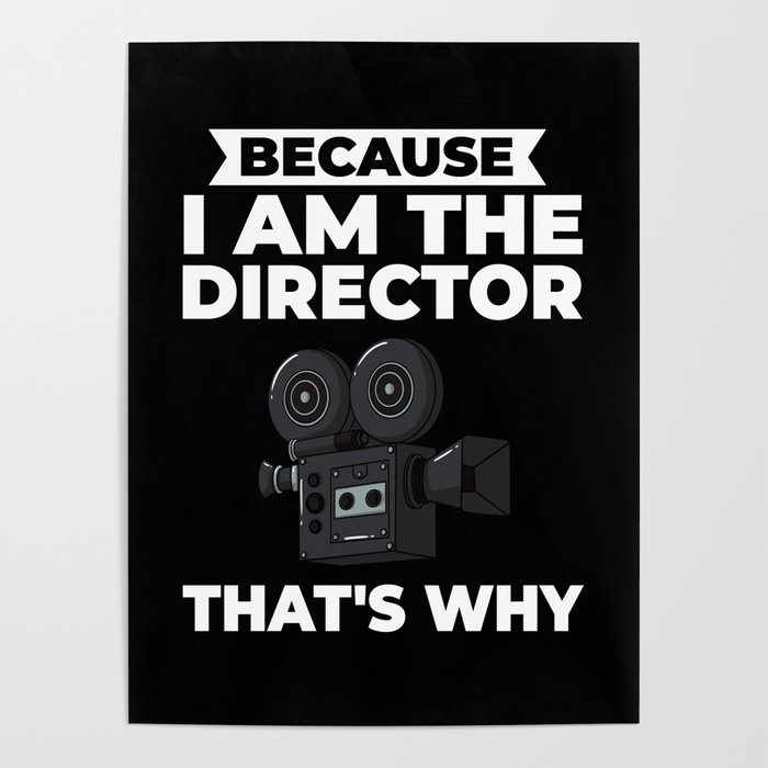 Film Director Filmmaker Filming Camera Filmmaking Poster