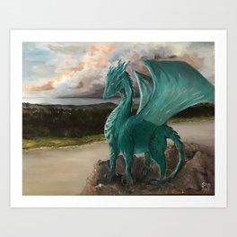The Majestic Dragon Art Print