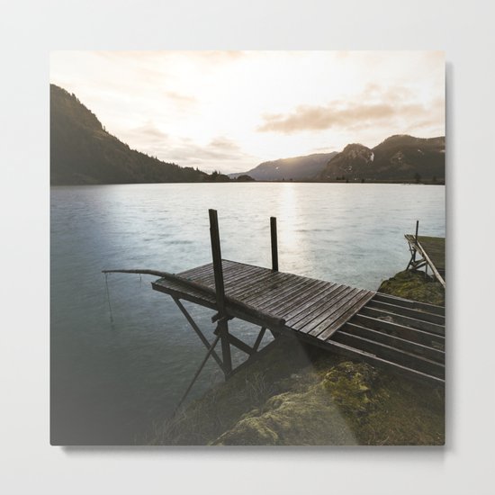 Salmon Sunrise Metal Print