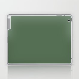 Dark Green Solid Color Pantone Elm Green 18-0121 TCX Shades of Green Hues Laptop Skin