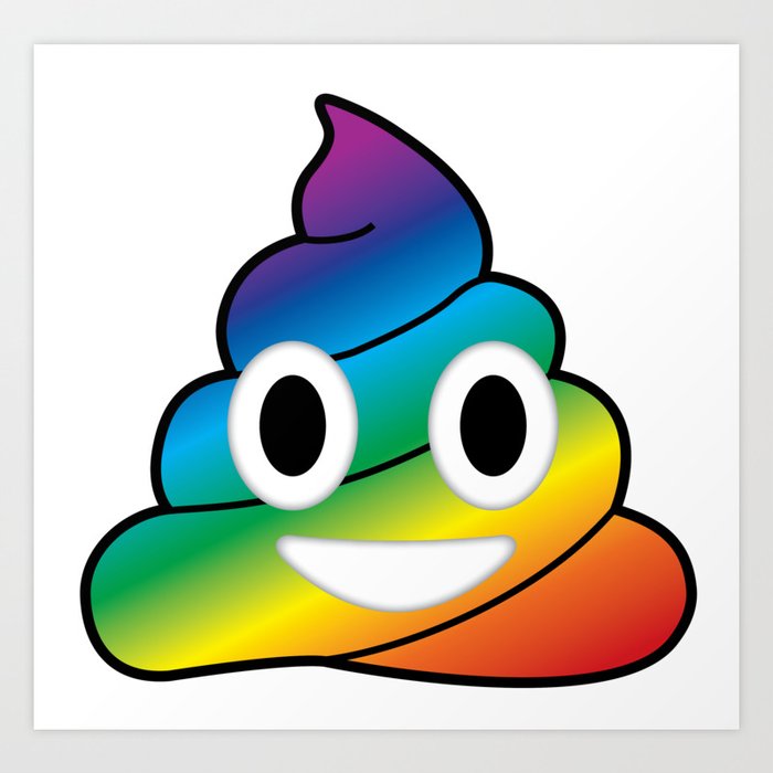 Rainbow Poop Art Print By Thatshit Society6