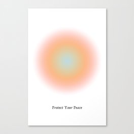 protect your peace Canvas Print