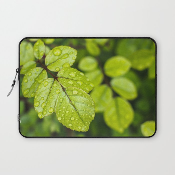 Plant Patterns - Green Scene Laptop Sleeve