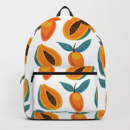 white yellow teal cut pawpaw Backpack