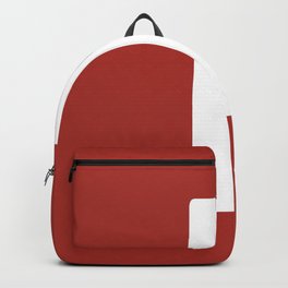 I (White & Maroon Letter) Backpack