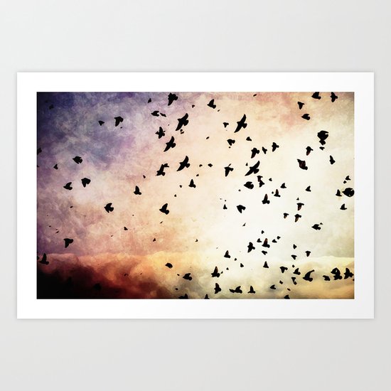 Bird's Flyin' High Art Print