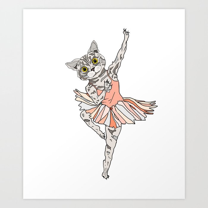 Кошка балерина картинка