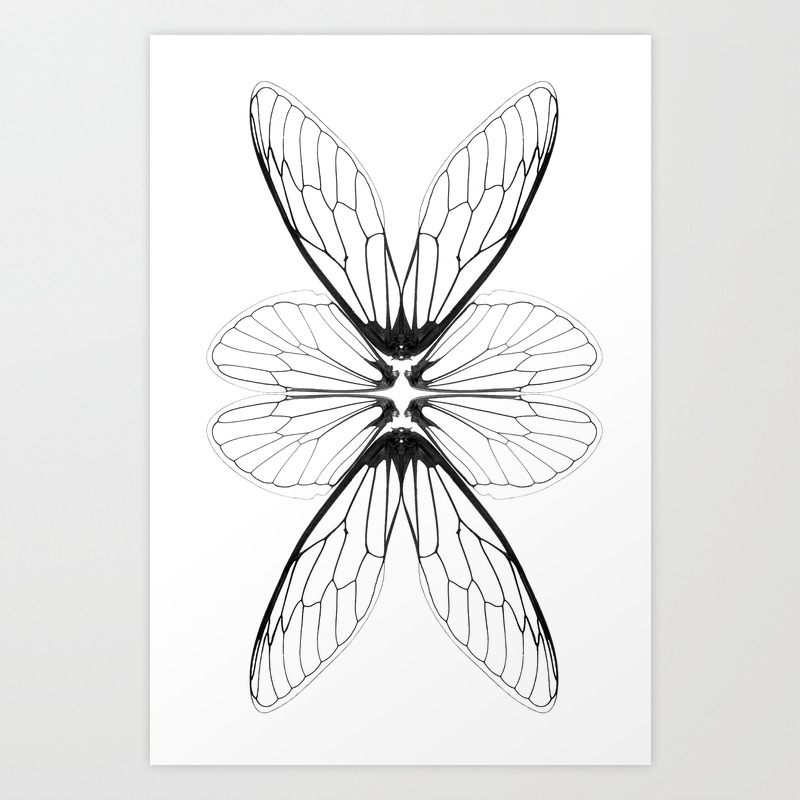 Cicada Wings Art Print By Simonswadling Society6 Cicada wings in rose gold. cicada wings art print by simonswadling