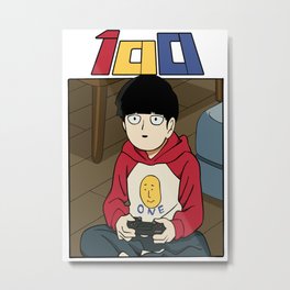 Mob psycho 100 Metal Print | Gamer, Shigeo, Anime, Otaku, Digital, Mob, Kageyama, Manga, Graphicdesign 