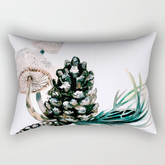 Woodland Snow Rectangular Pillow