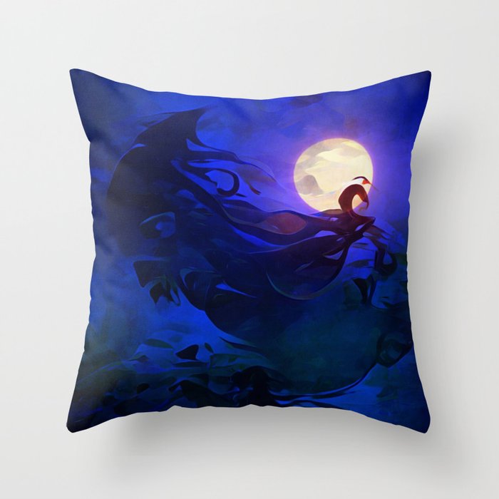 Obscured by Shadow Throw Pillow