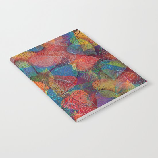 Multicolor Leaves Notebook