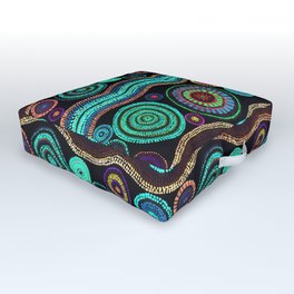 bohemian country design Outdoor Floor Cushion