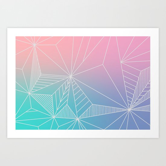 Dreamscape Geo Art Print