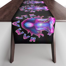 Namaste Psychedelic Yoga Silhouette Table Runner